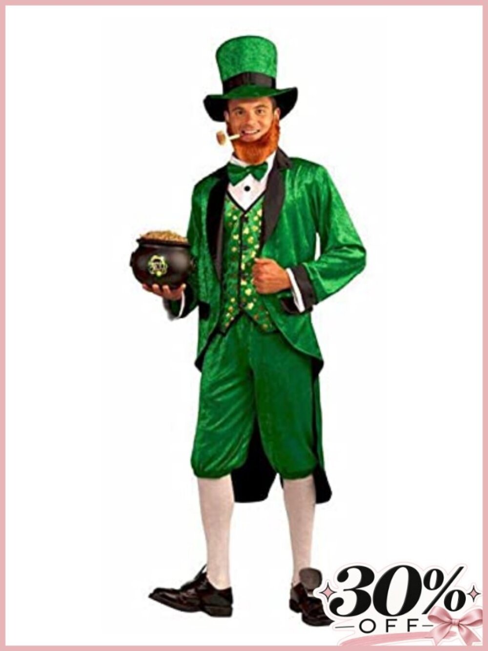 Men's Mr. Leprechaun Costume Standard Polyester Halloween Cosplay